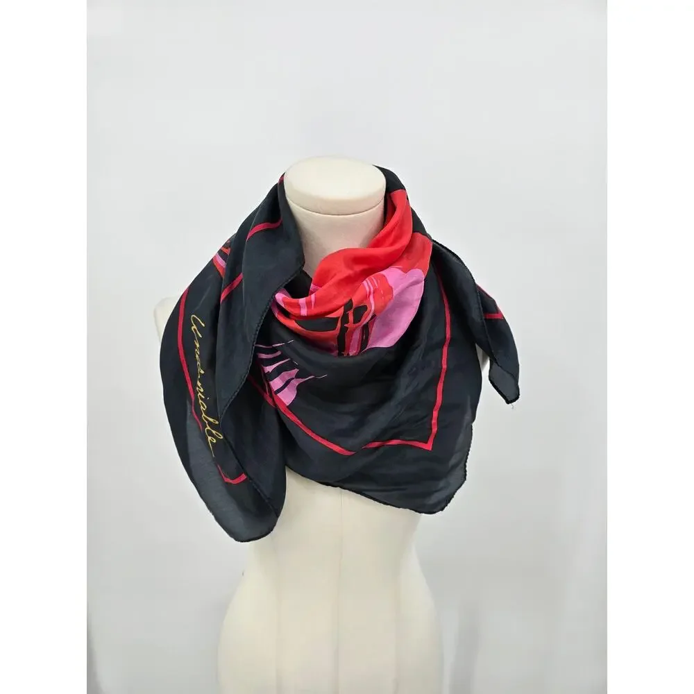Avon Billie Dee‎ Williams Glam Undeniable Abstract Art 100% Silk Scarf